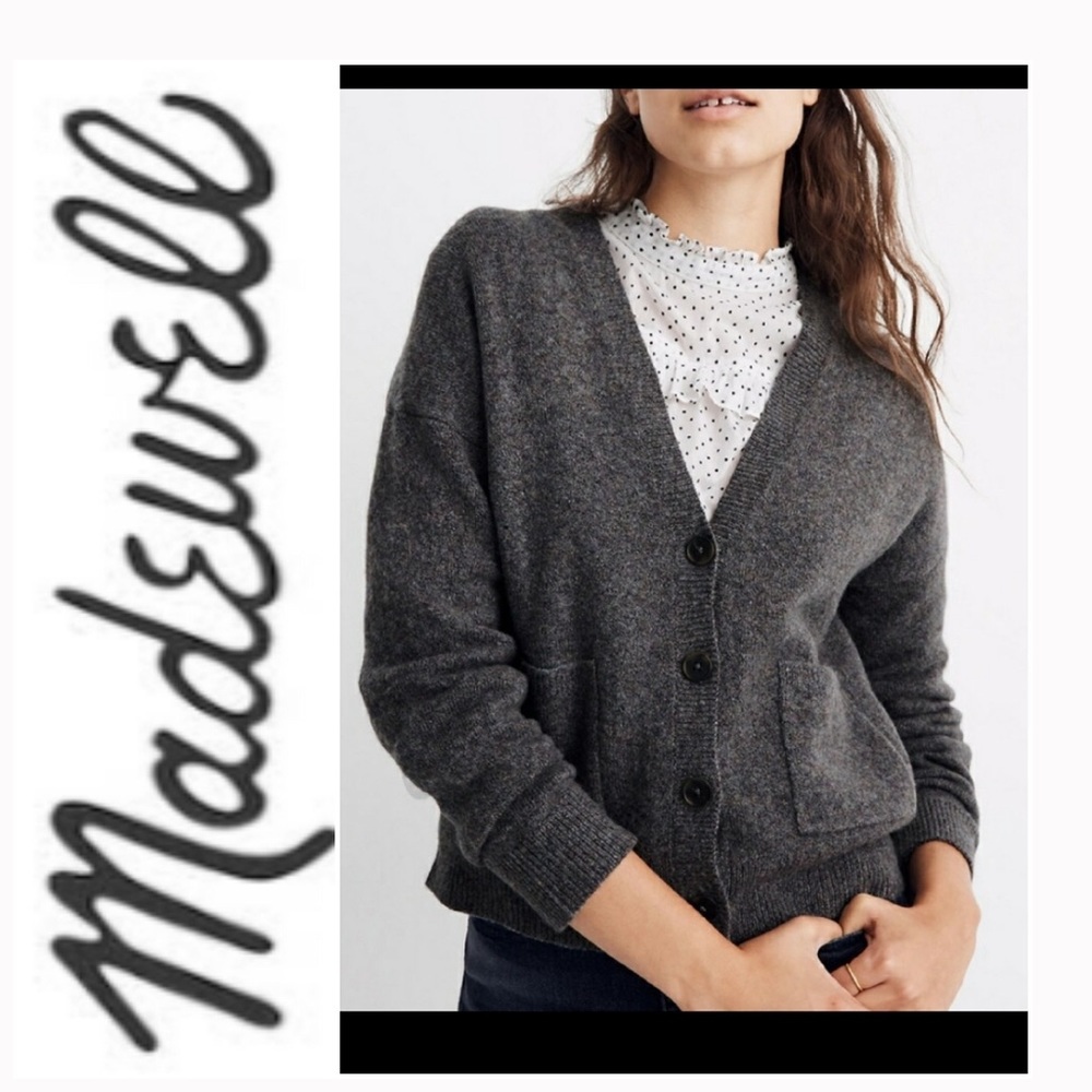 Madewell short Kent ex-boyfriend cardigan